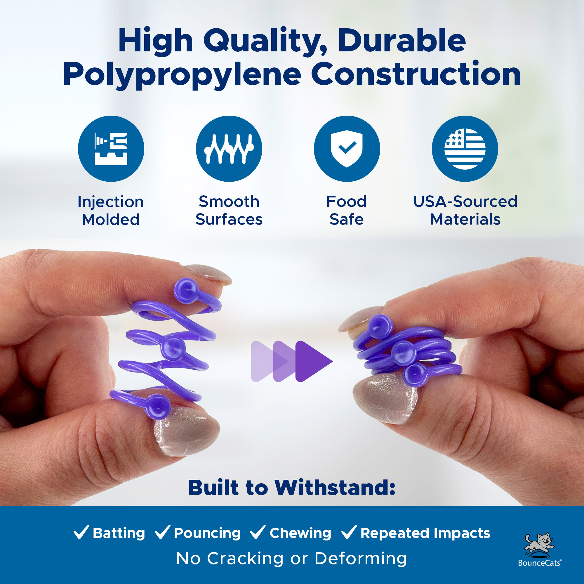 Durable polypropylene construction - injection molded