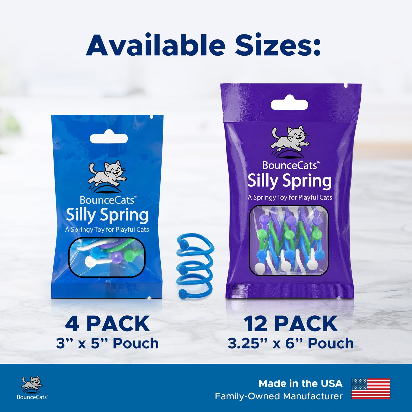 Available sizes: 4-pack and 12-pack pouches side by side